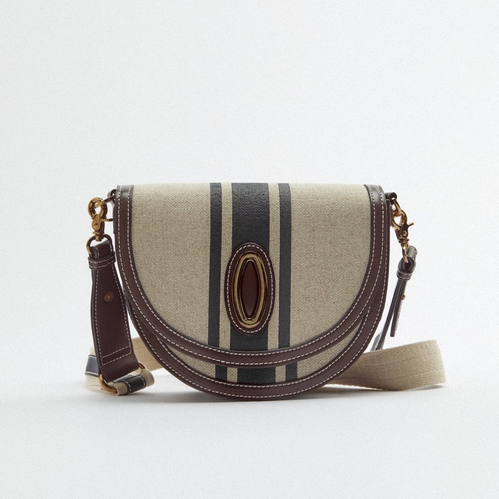 Zara Crossbody with Cavas Stitching